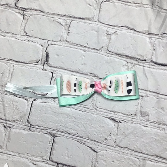 Hair Bows Handmade Size 9-12m Set of 4 - Picture 3 of 5